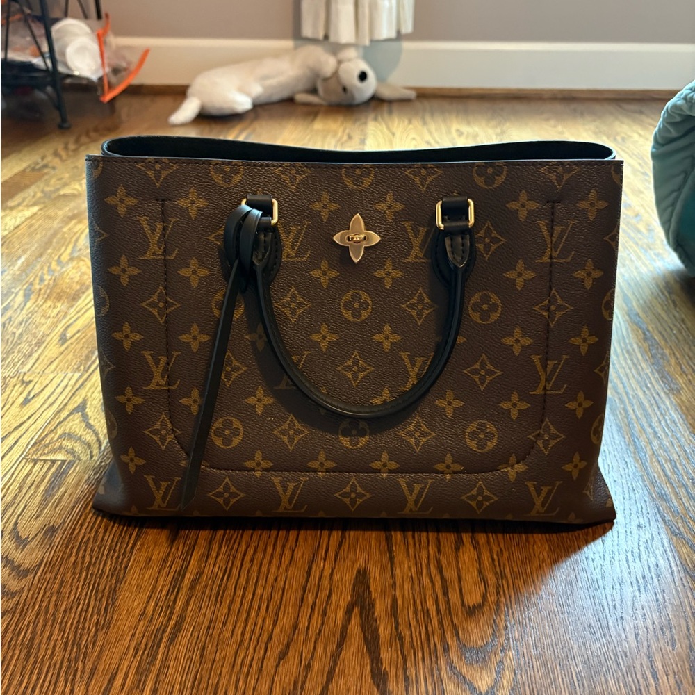 Louis Vuitton Brown Monogram Flower Tote